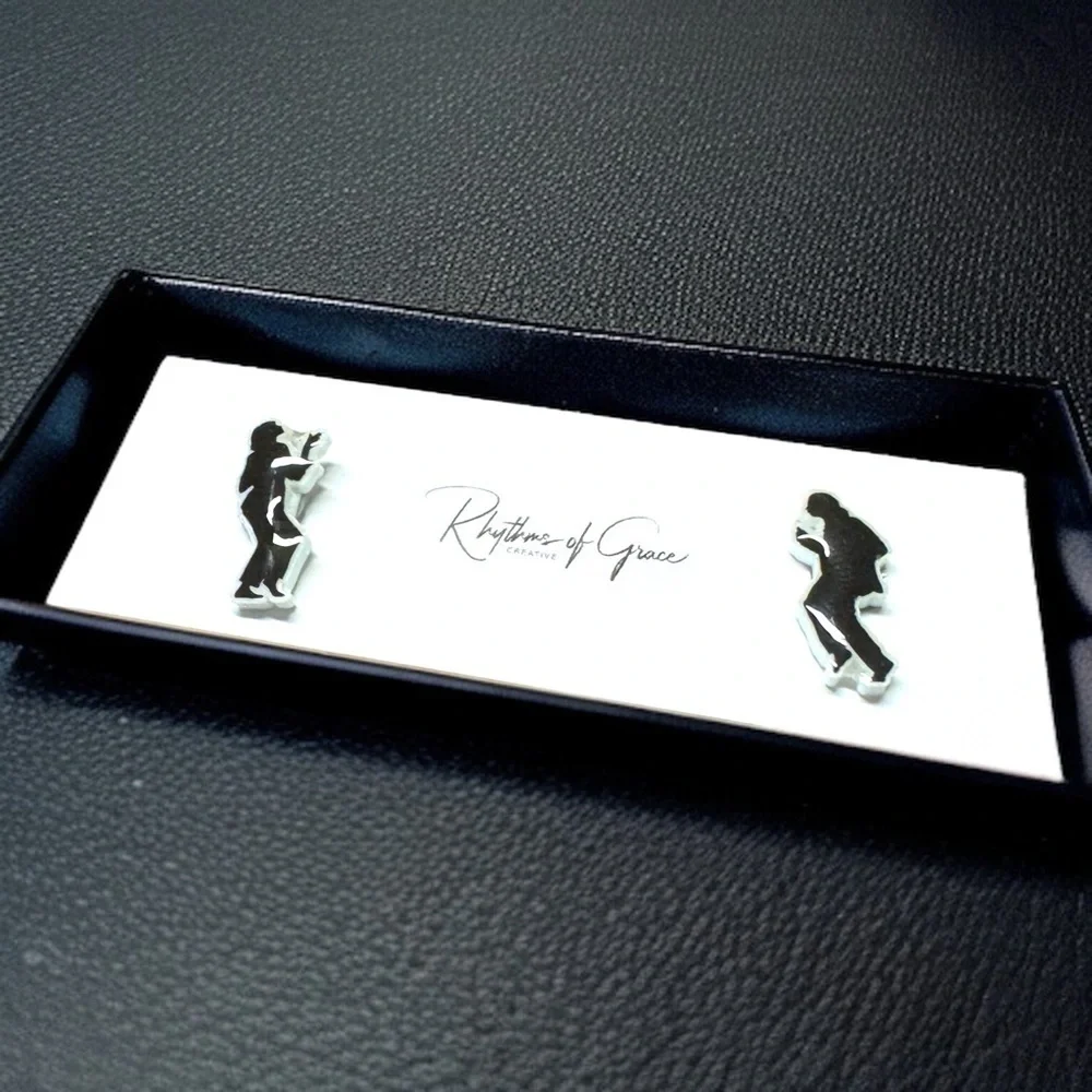 Twist & Shout: Pulp Fiction Dance Stud Earrings - Handmade Fun! NWT Studs
